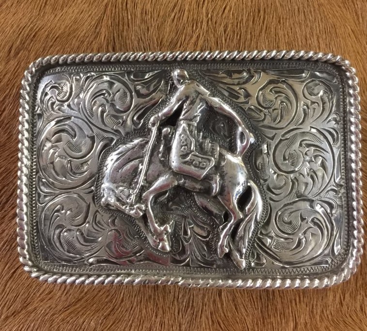 bronc belt buckle